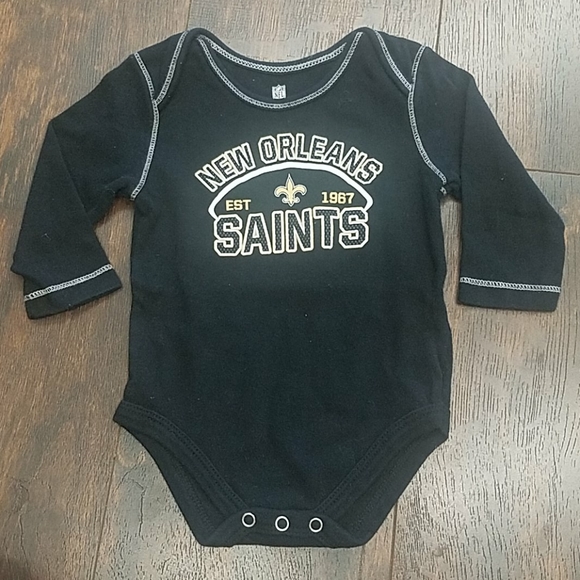 NFL New Orleans Saints long sleeve unisex onesie - Picture 1 of 4